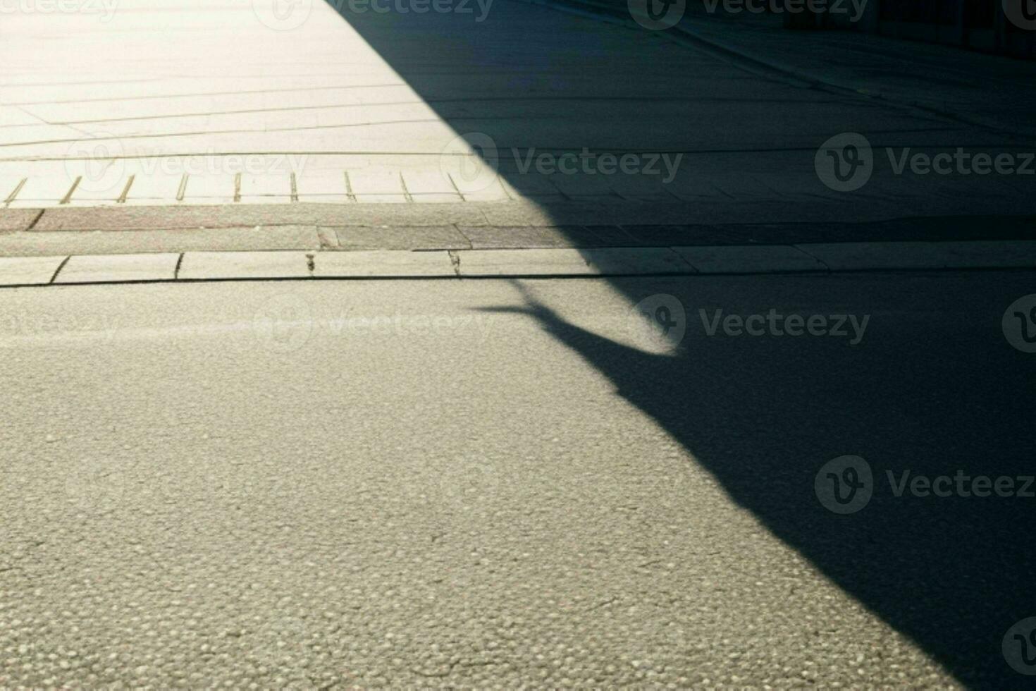 Empty space on the street. background. AI Generative Pro Photo