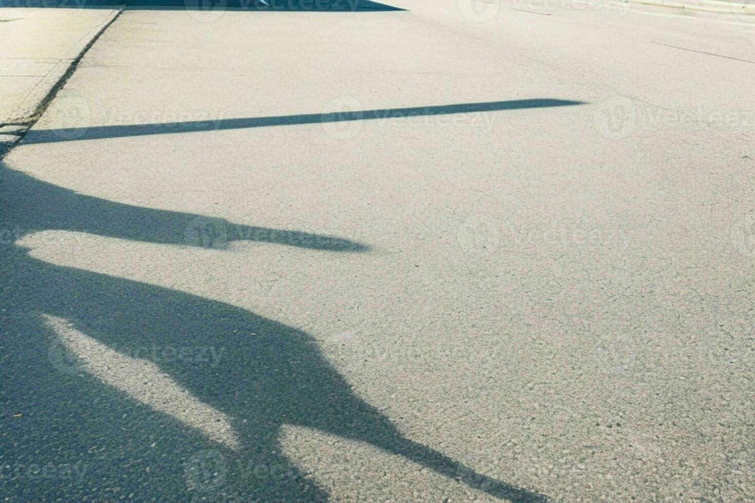 Empty space on the street. background. AI Generative Pro Photo