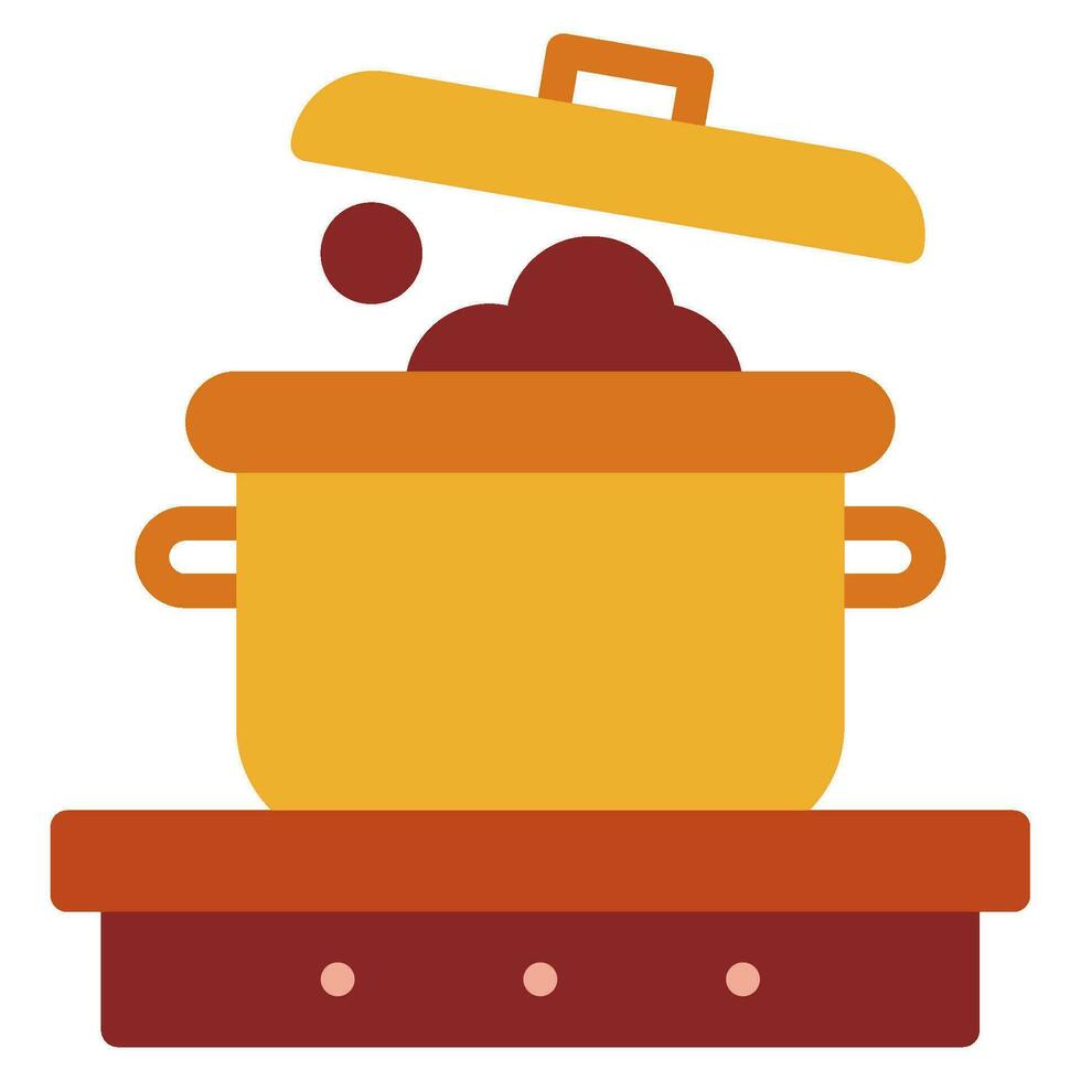 comida y panadería cocinar icono vector