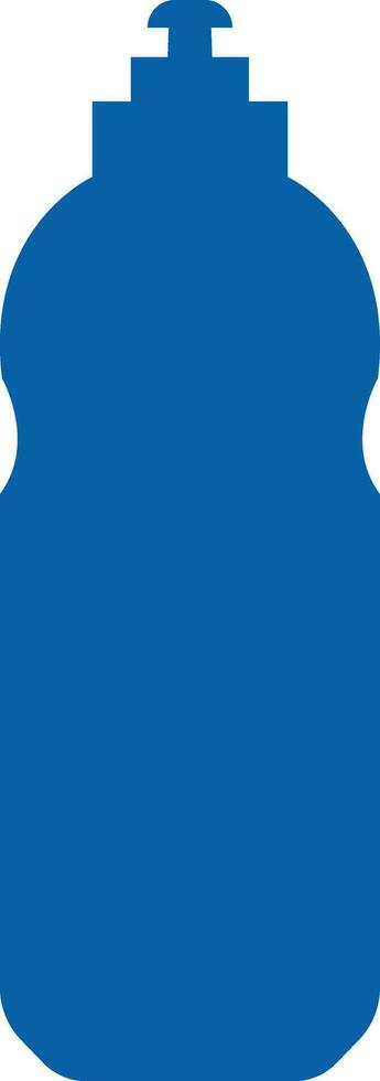 Plastic bottle blue icon. Vector flat style sign Container water bottle for sport. Natural and healthy lifestyle concept water bottled container liquid