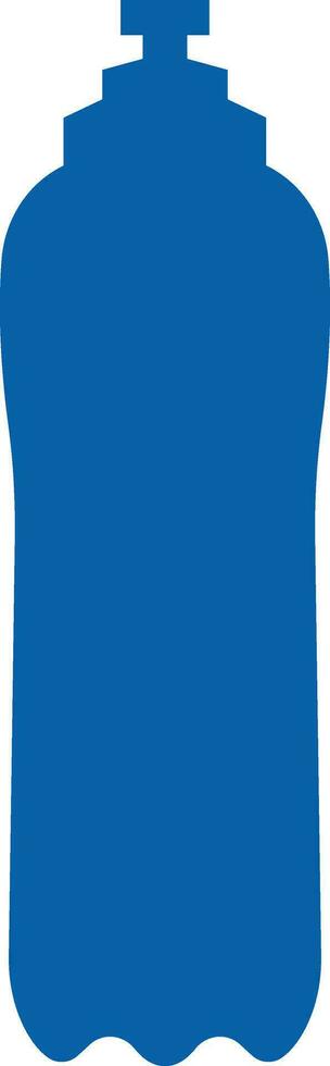 Plastic bottle blue icon. Vector flat style sign Container water bottle for sport. Natural and healthy lifestyle concept water bottled container liquid