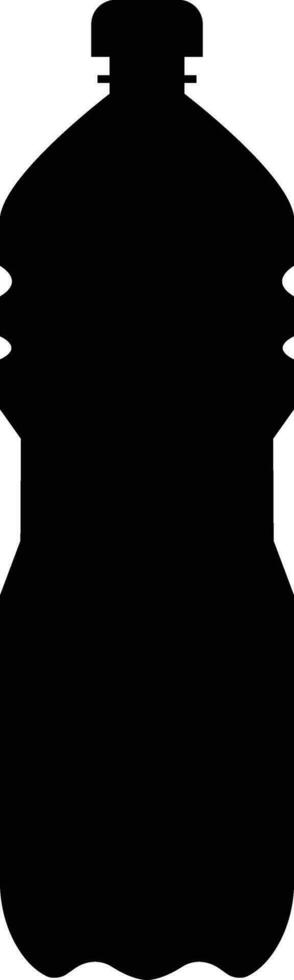 Plastic bottle black icon. Vector flat style sign  Container water bottle for sport. Natural and healthy lifestyle concept water bottled container liquid