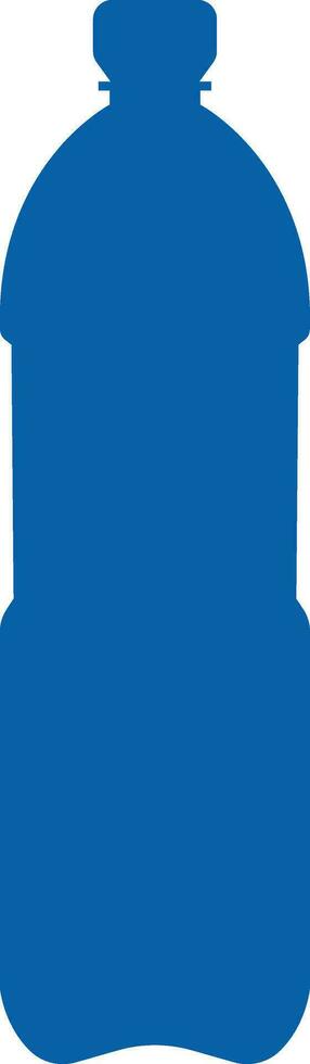Plastic bottle blue icon. Vector flat style sign Container water bottle for sport. Natural and healthy lifestyle concept water bottled container liquid