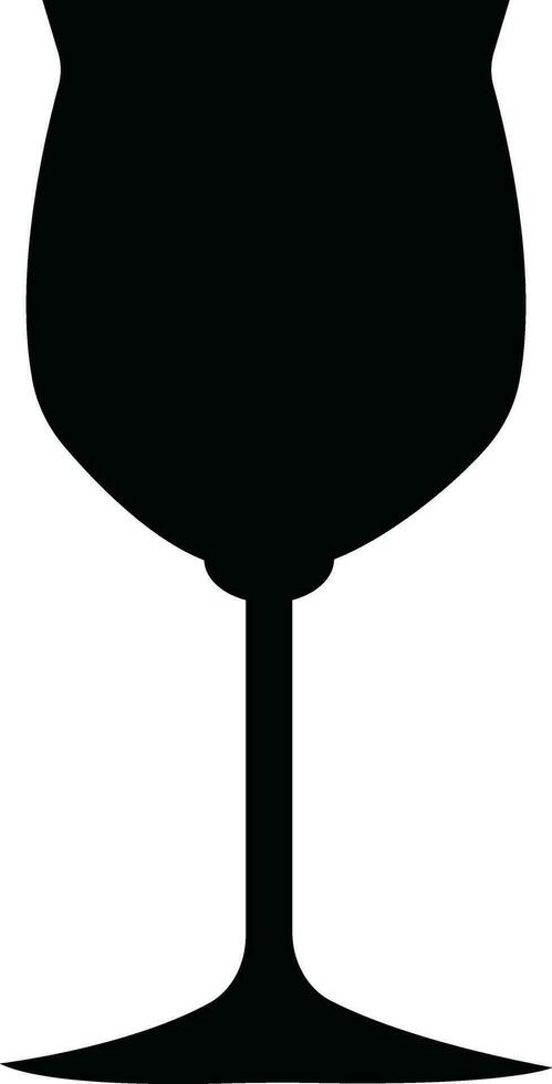 Wine glasses icons set simple symbol of bar, restaurant. Various wine glass flat or line vector black silhouette collection for mobile concept and web design.