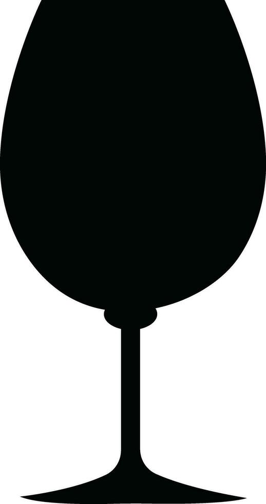 Wine glasses icons set simple symbol of bar, restaurant. Various wine glass flat or line vector black silhouette collection for mobile concept and web design.