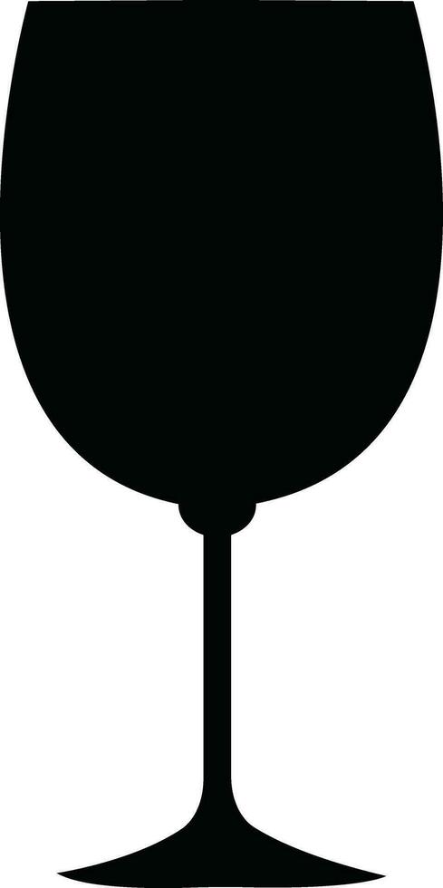 Wine glasses icons set simple symbol of bar, restaurant. Various wine glass flat or line vector black silhouette collection for mobile concept and web design.