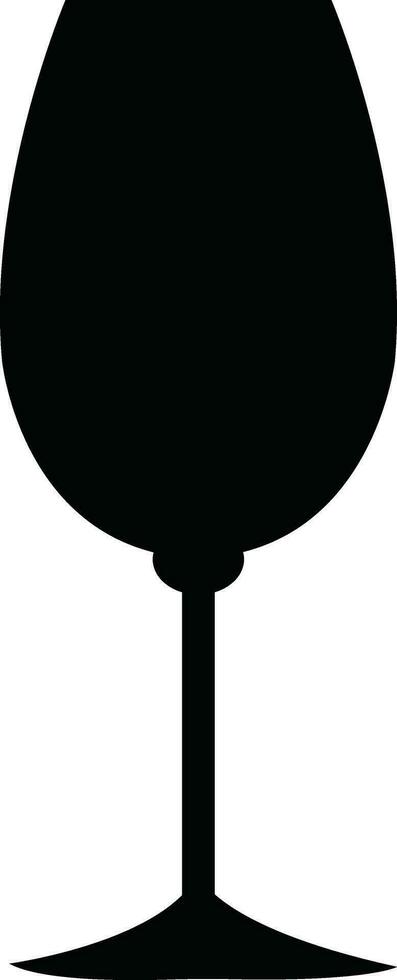 Wine glasses icons set simple symbol of bar, restaurant. Various wine glass flat or line vector black silhouette collection for mobile concept and web design.