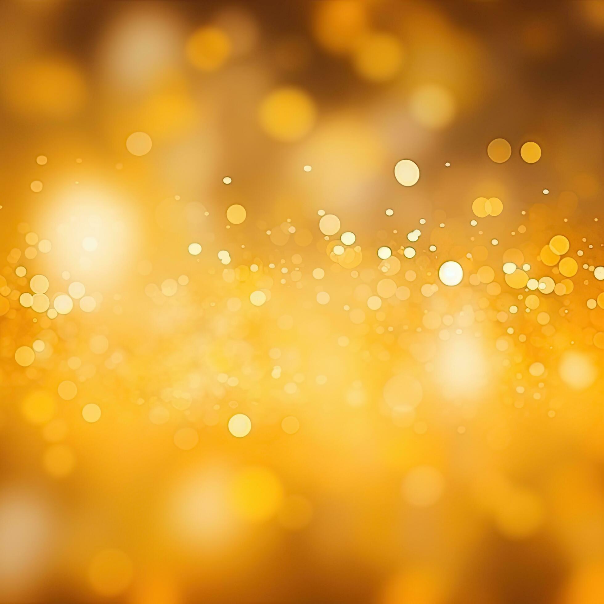 Shining abstract yellow orange background, bokeh effect, blur, gradient
