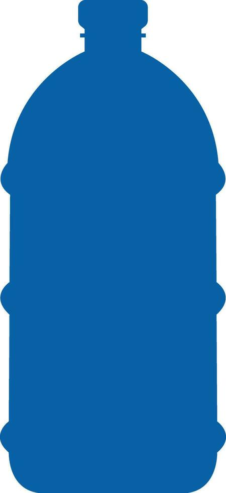 Plastic bottle blue icon. Vector flat style sign Container water bottle for sport. Natural and healthy lifestyle concept water bottled container liquid