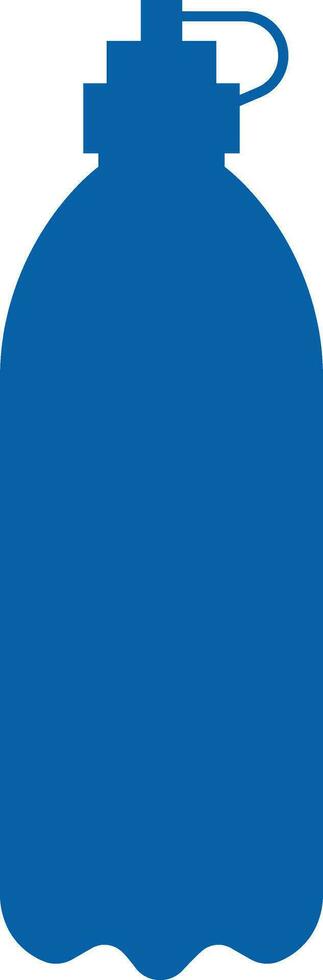Plastic bottle blue icon. Vector flat style sign Container water bottle for sport. Natural and healthy lifestyle concept water bottled container liquid