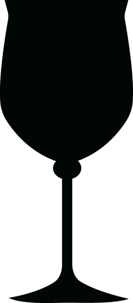 Wine glasses icons set simple symbol of bar, restaurant. Various wine glass flat or line vector black silhouette collection for mobile concept and web design.