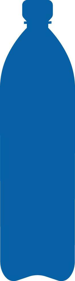 Plastic bottle blue icon. Vector flat style sign Container water bottle for sport. Natural and healthy lifestyle concept water bottled container liquid
