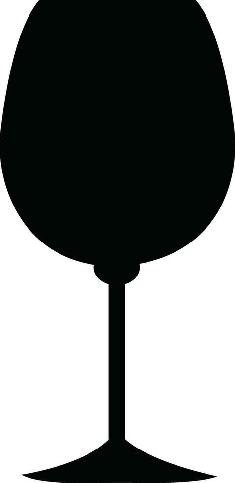 Wine glasses icons set simple symbol of bar, restaurant. Various wine glass flat or line vector black silhouette collection for mobile concept and web design.