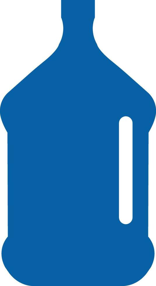 Plastic bottle blue icon. Vector flat style sign Container water bottle for sport. Natural and healthy lifestyle concept water bottled container liquid