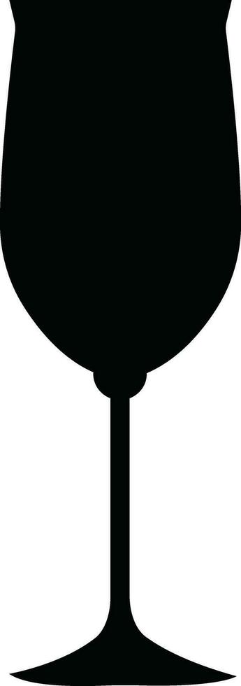 Wine glasses icons set simple symbol of bar, restaurant. Various wine glass flat or line vector black silhouette collection for mobile concept and web design.