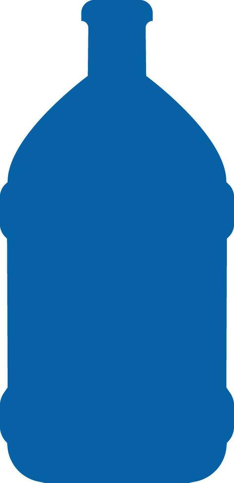 Plastic bottle blue icon. Vector flat style sign Container water bottle for sport. Natural and healthy lifestyle concept water bottled container liquid