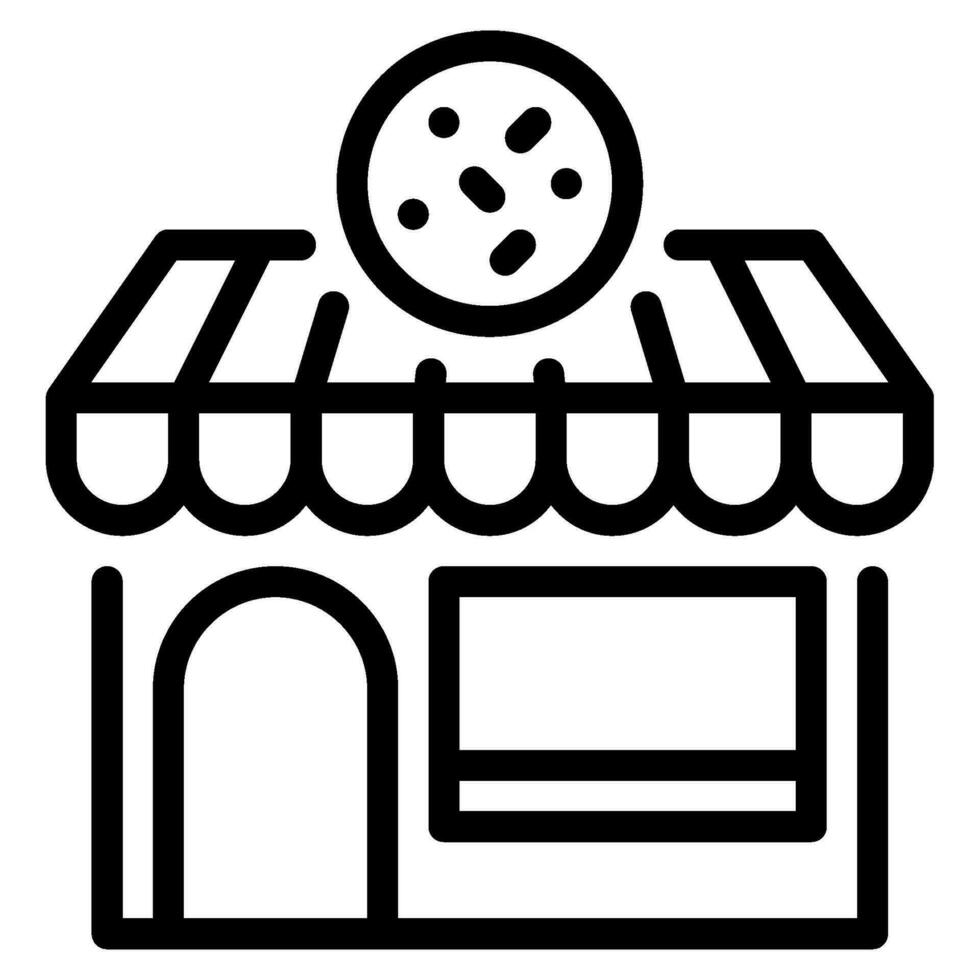 Food and bakery shop bakery icon vector