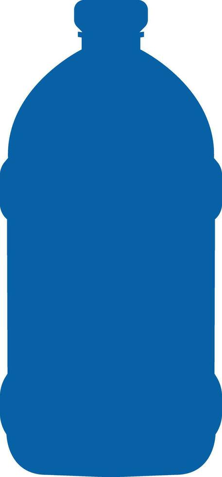 Plastic bottle blue icon. Vector flat style sign Container water bottle for sport. Natural and healthy lifestyle concept water bottled container liquid