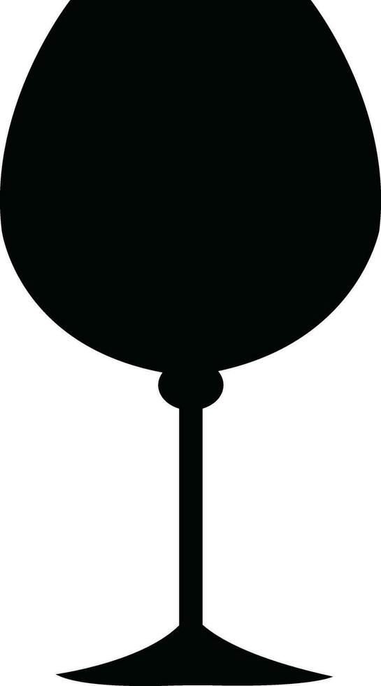 Wine glasses icons set simple symbol of bar, restaurant. Various wine glass flat or line vector black silhouette collection for mobile concept and web design.