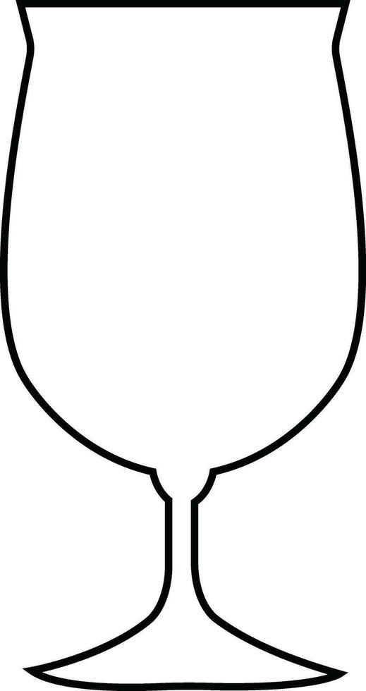 Wine glass icon simple outline symbol of bar, restaurant.Various wine glass line vector black silhouette for mobile concept and web design.