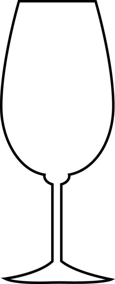 Wine glass icon simple outline symbol of bar, restaurant.Various wine glass line vector black silhouette for mobile concept and web design.