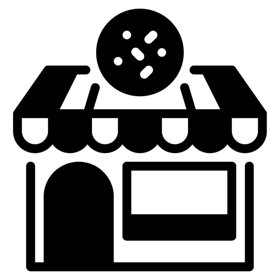 Food and bakery shop bakery icon vector