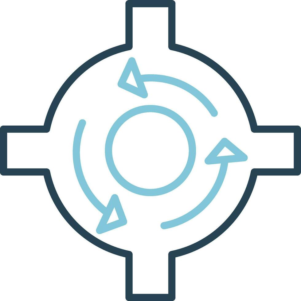 Roundabout Vector Icon