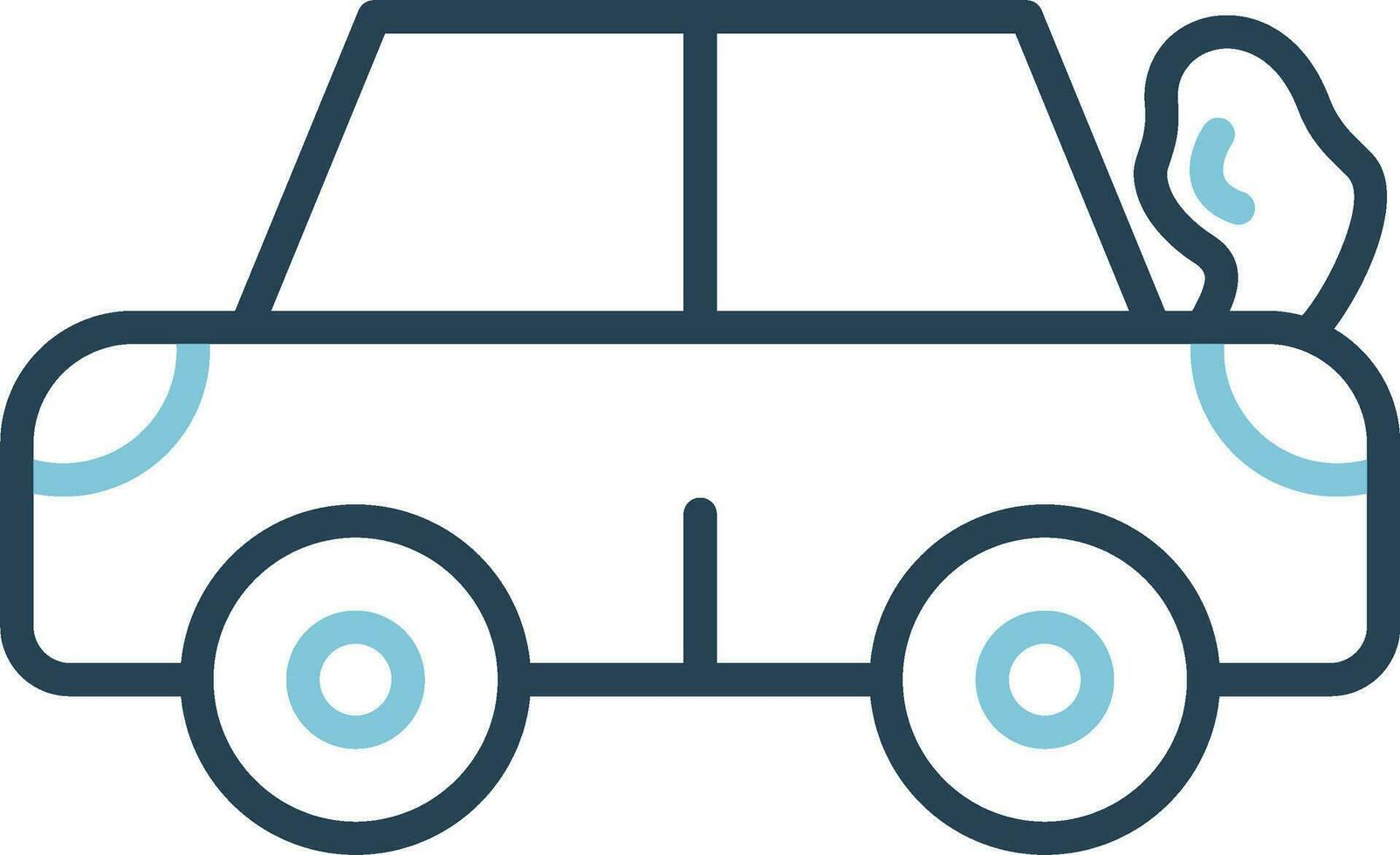 Broken Car Vector Icon