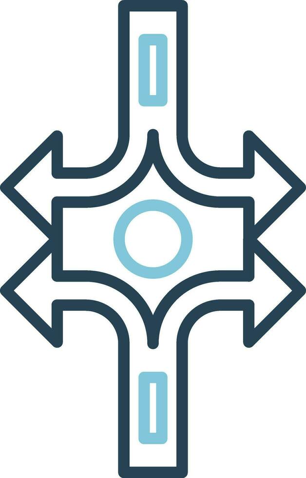 Crossroad Vector Icon