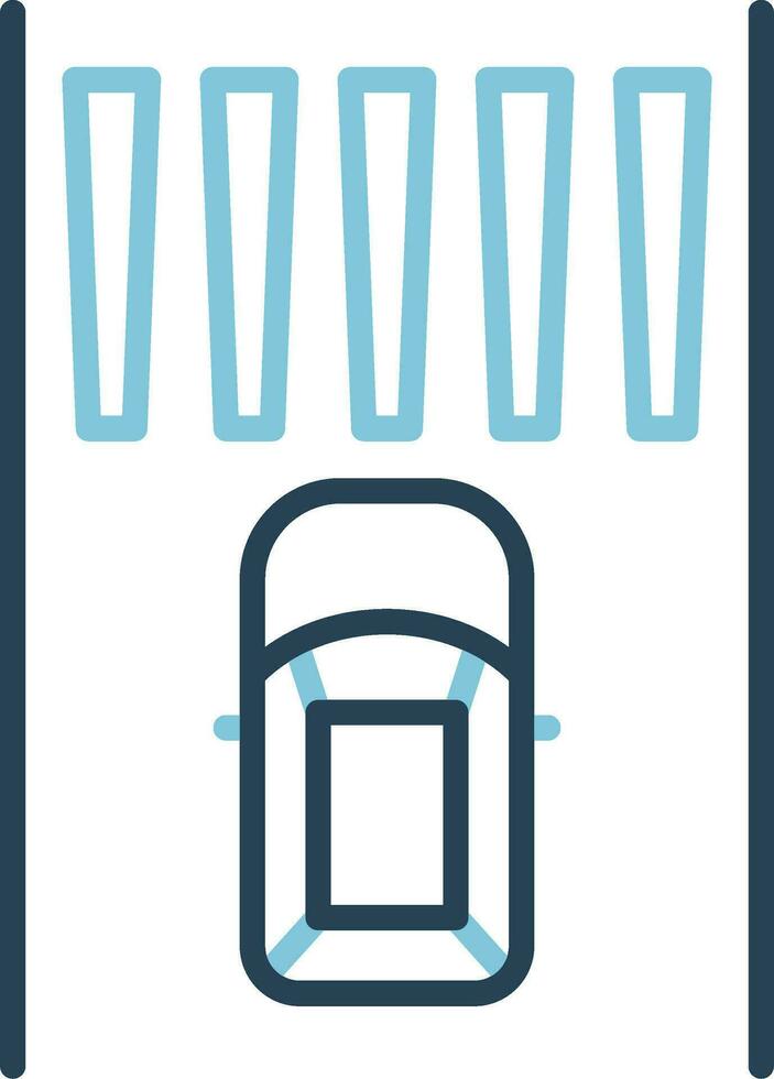 Zebra Crossing Vector Icon
