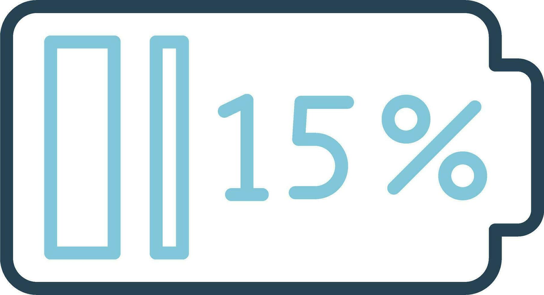 15 Percent Vector Icon