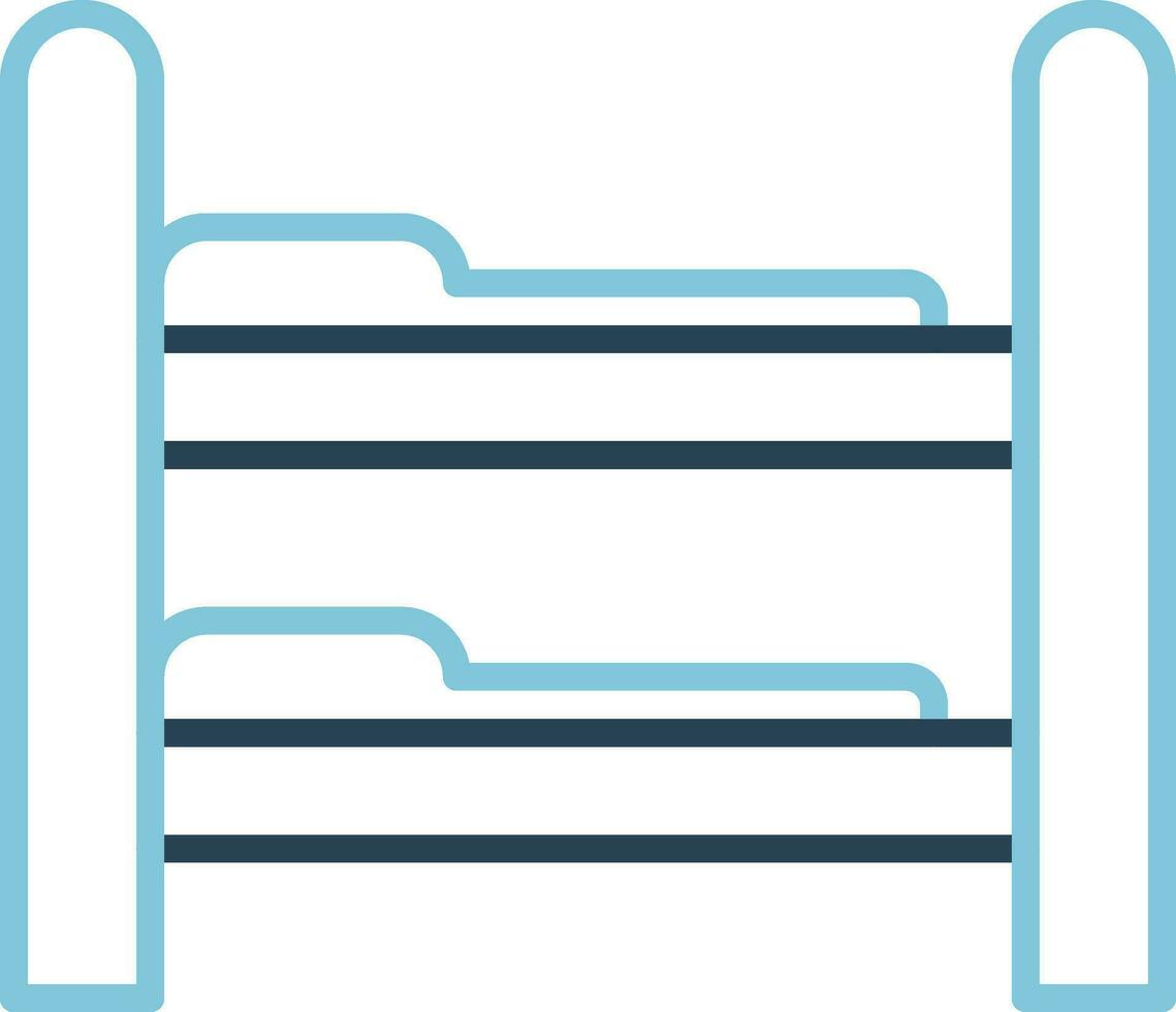 Bunk Bed Vector Icon