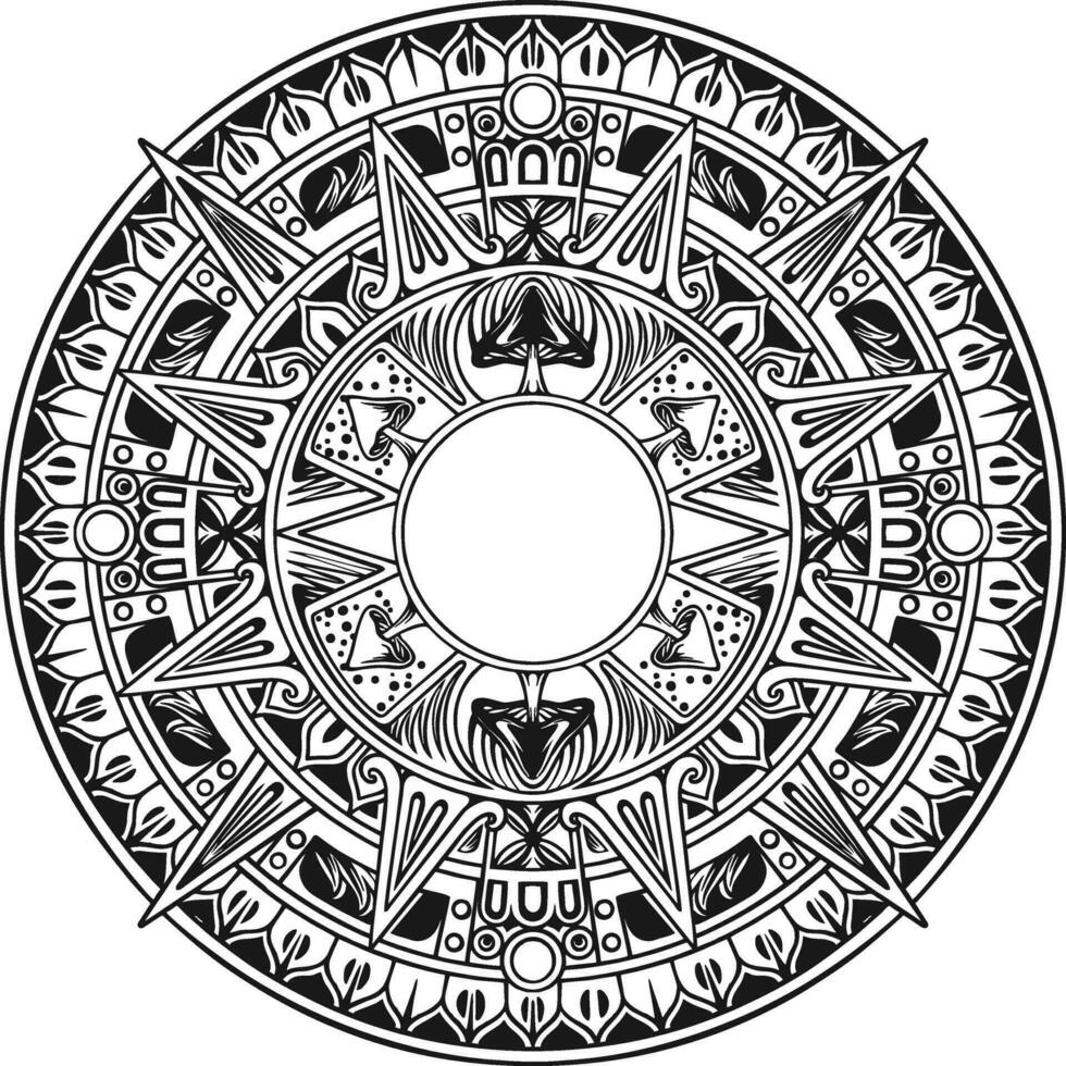 Opulent mushrooms mandala ornament outline vector illustrations for your work logo, merchandise t-shirt, stickers and label designs, poster, greeting cards advertising business company or brands.