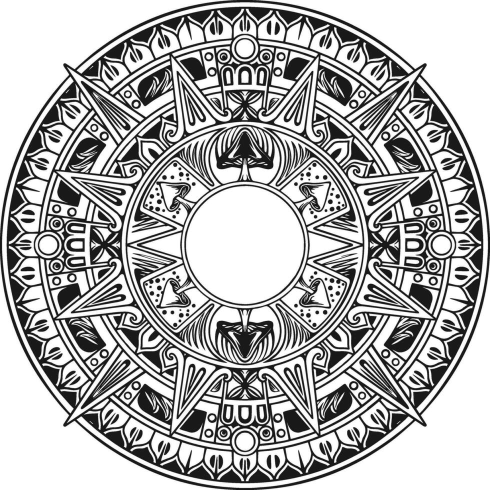 opulento hongos mandala ornamento contorno vector ilustraciones para tu trabajo logo, mercancías camiseta, pegatinas y etiqueta diseños, póster, saludo tarjetas publicidad negocio empresa o marcas