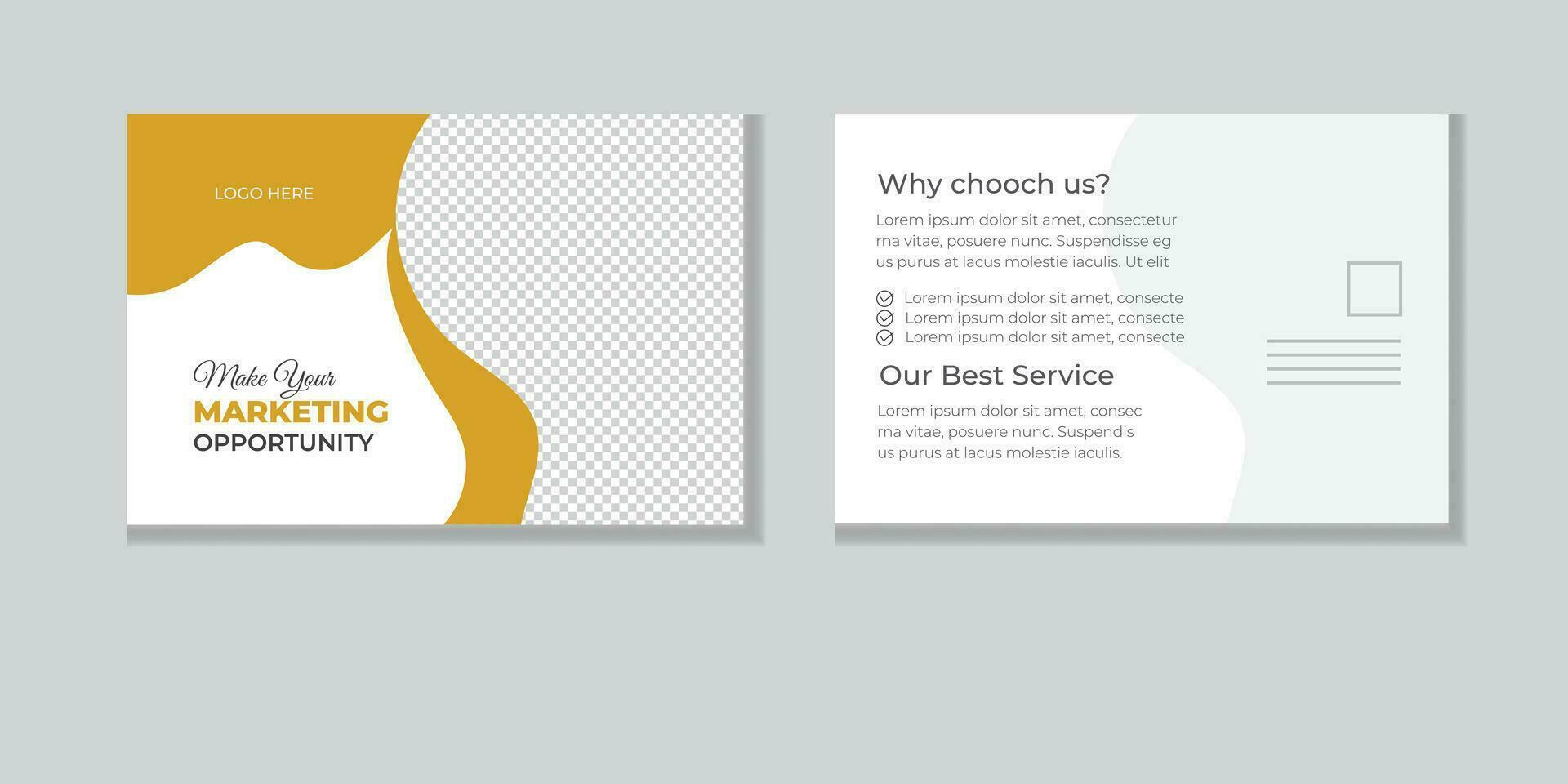 Creative Corporate business POST CARD template design collection free vector