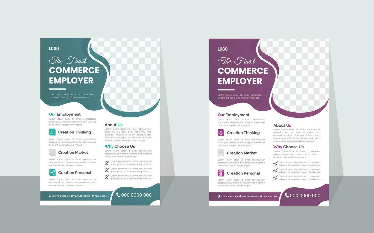 business flyer design template vector