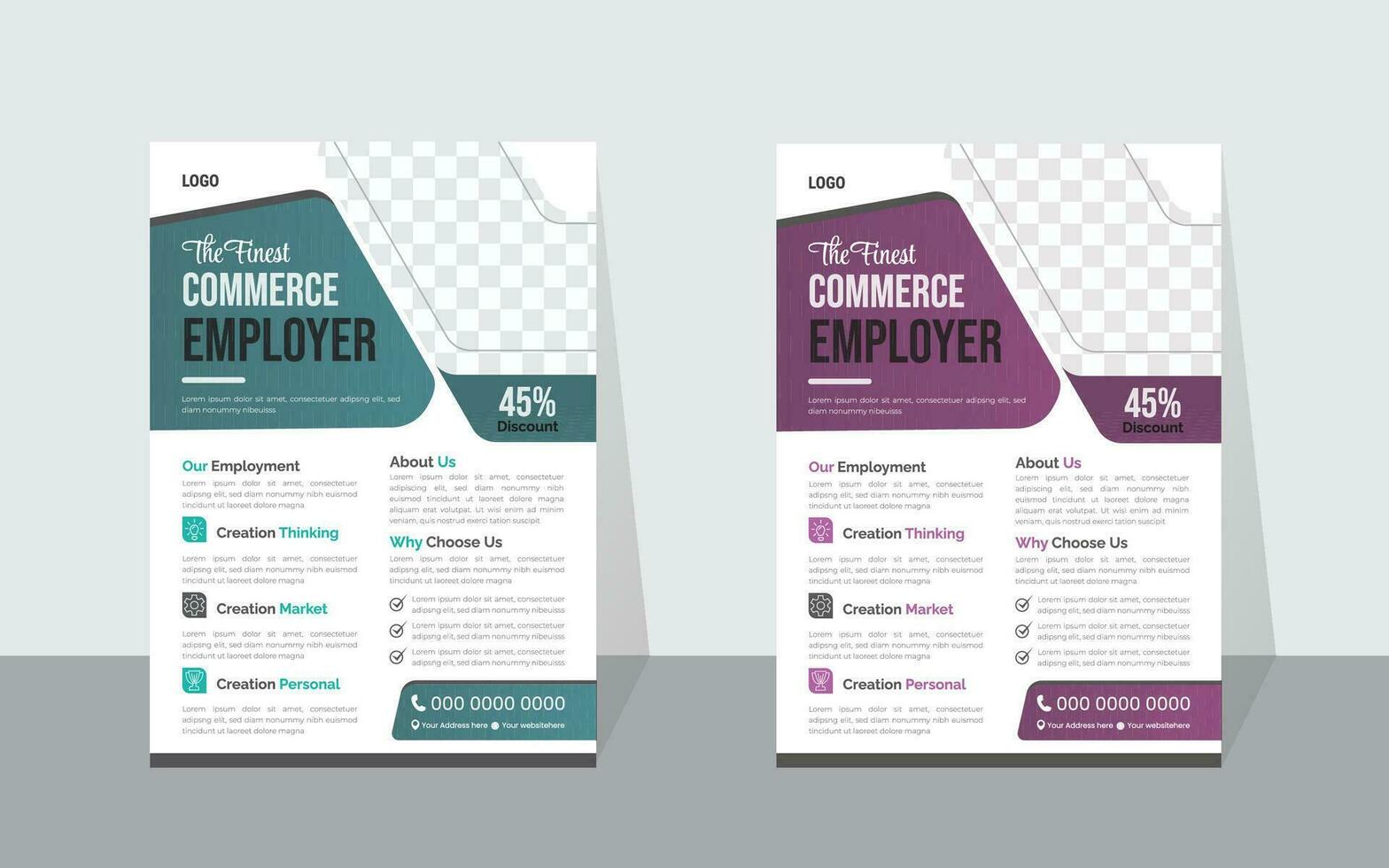 business flyer design template vector