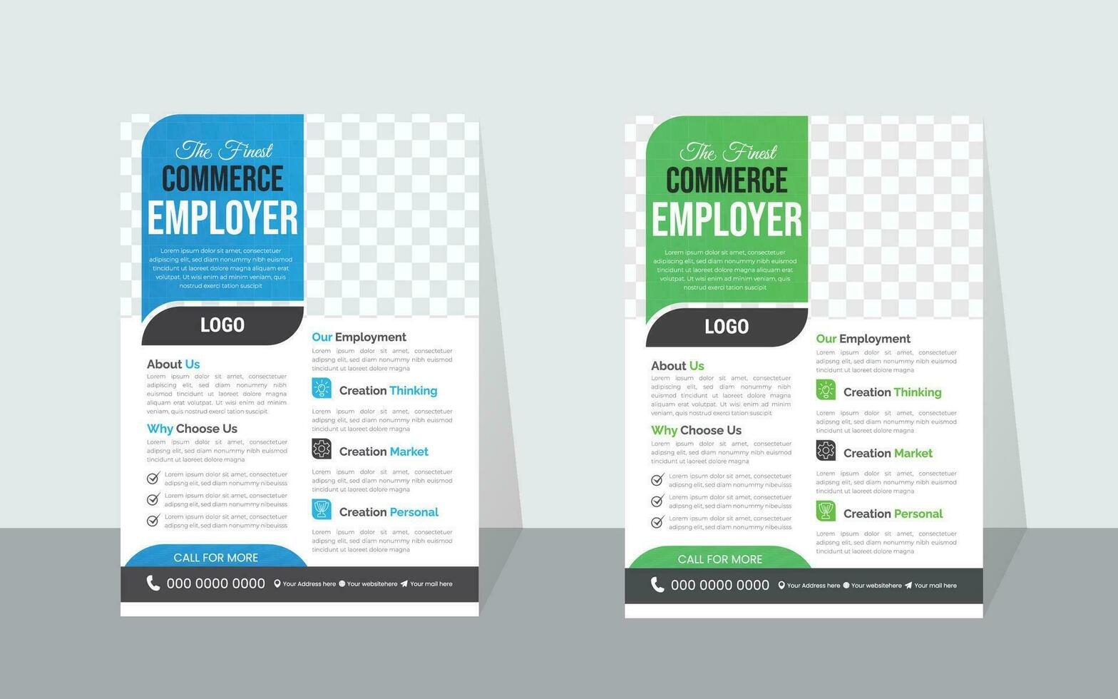 business flyer design template vector