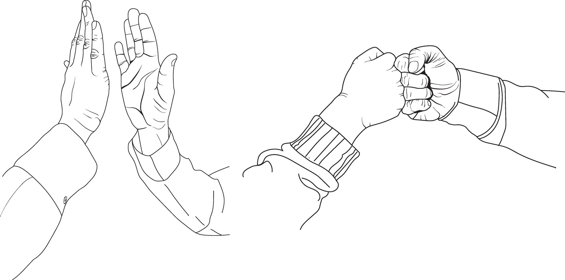 puño bulto, alto cinco, mano bosquejo, alto cinco bosquejo, cuerpo