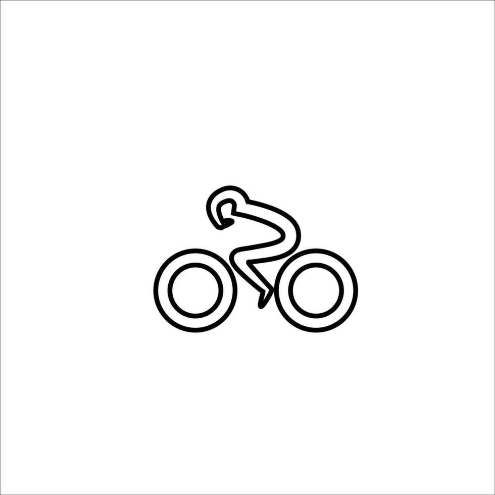 Bike icon vector