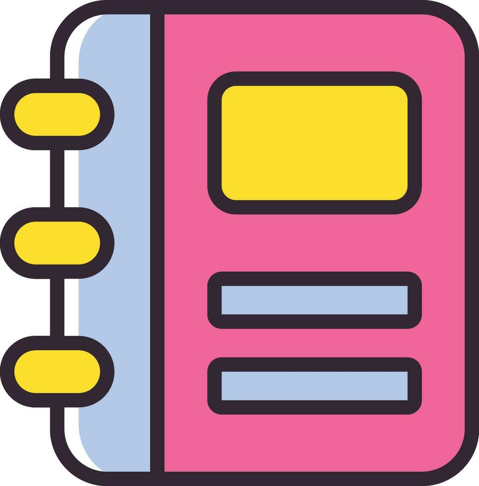 notebook icon design vector