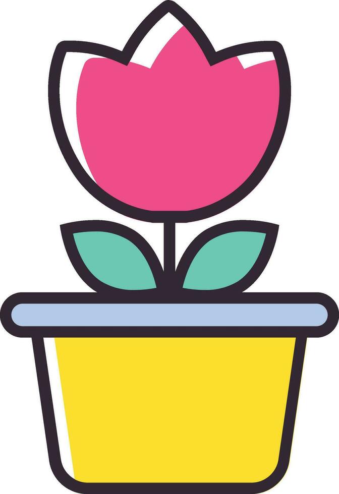flowerpot icon design vector