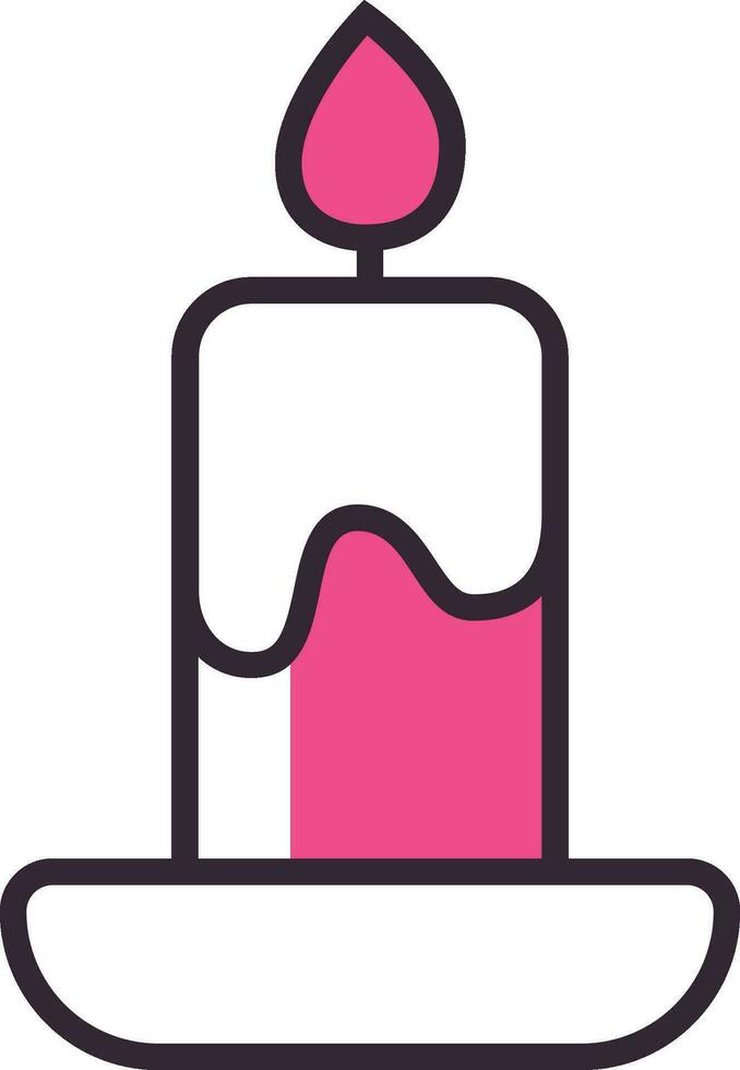candle icon design vector