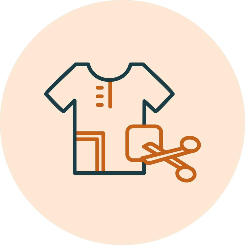 icono de vector de camiseta