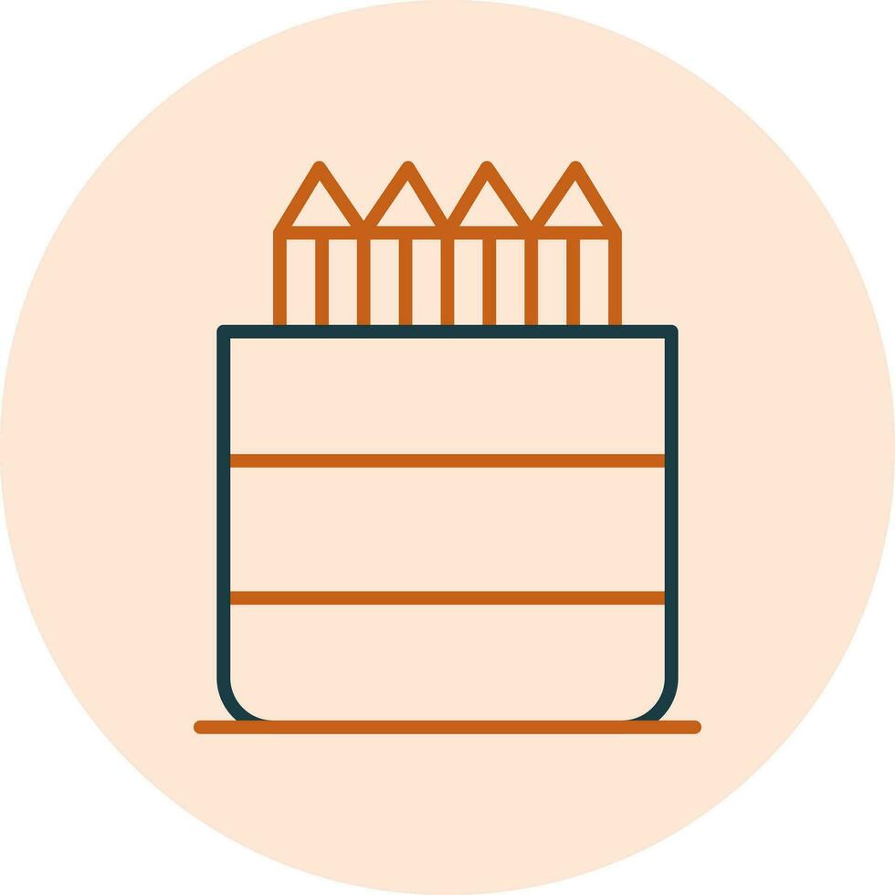 Pencil Holder Vector Icon