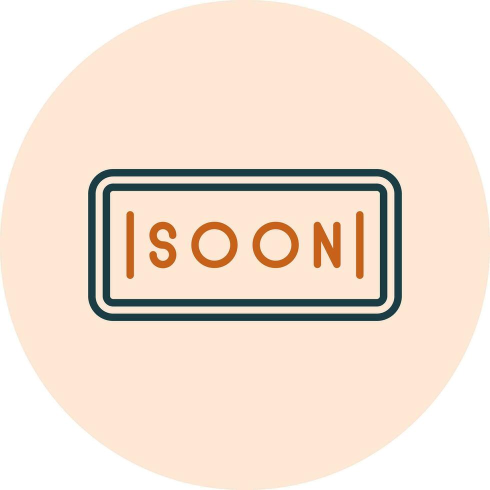 Soon Vector Icon