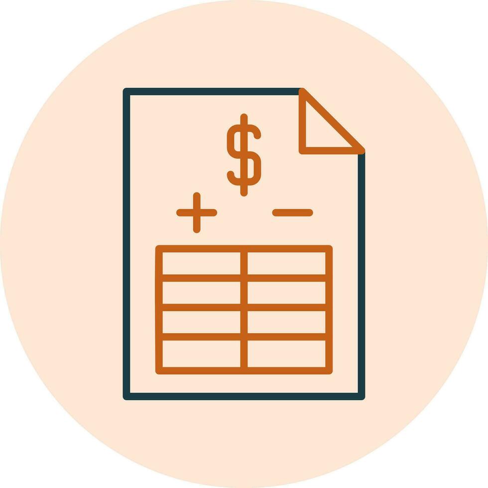 Balance Sheet Vector Icon