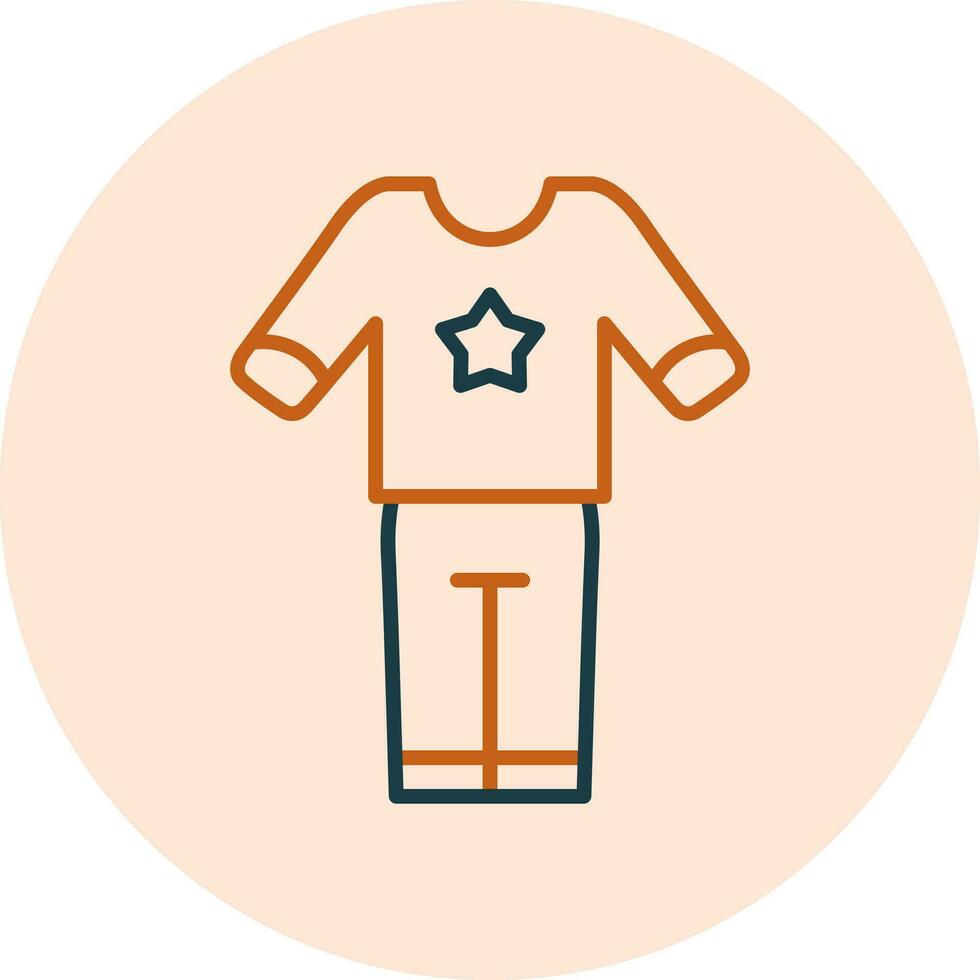 icono de vector de pijama