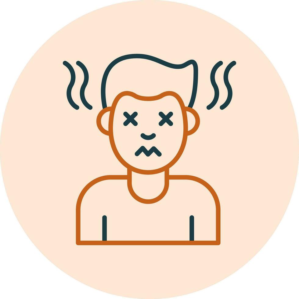 Exhausted Vector Icon