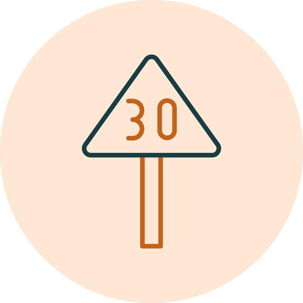 Speed Limit Vector Icon